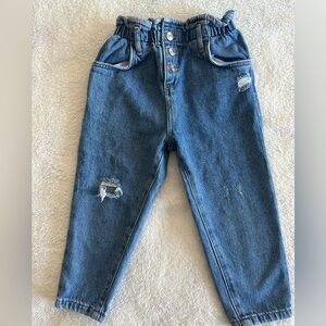 Zara Kids Blue Distressed Denim Jeans